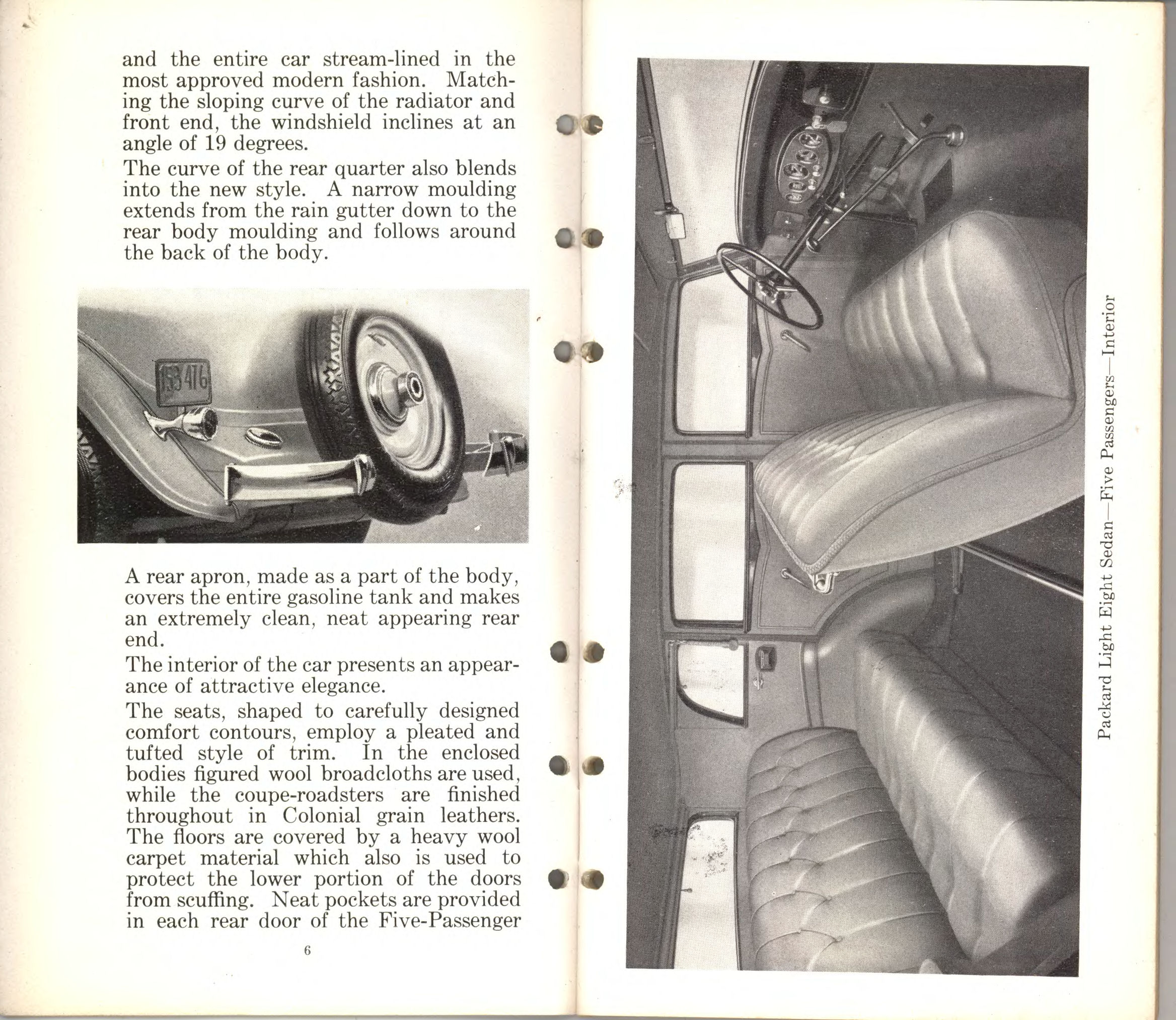 1932 Packard Light Eight Data Book Page 9